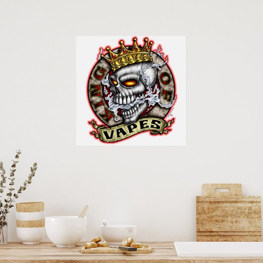 King of Vapes Poster (Küche)