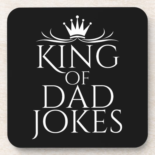 King of Vater Jokes Getränkeuntersetzer (Vorderseite)