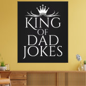 King of Vater Jokes Leinwanddruck (Insitu (Wohnzimmer))
