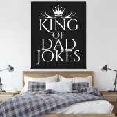 King of Vater Jokes Leinwanddruck (Insitu (Schlafzimmer))