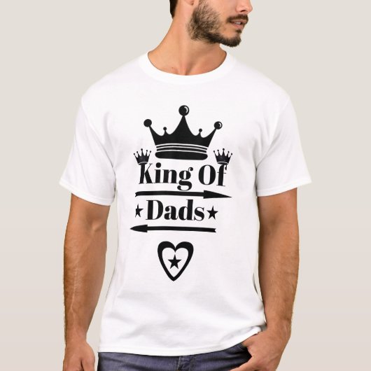 King of Vaters Bold Crown Graphic Men's T - Shirt (Vorderseite)