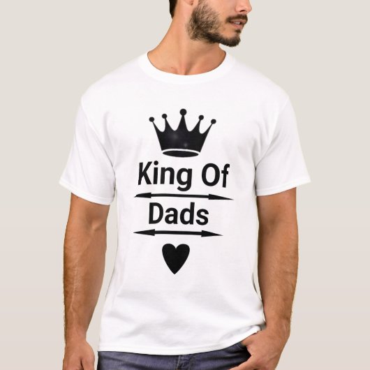 King of Vaters Graphic Vatertag Geschenk T - Shirt (Vorderseite)