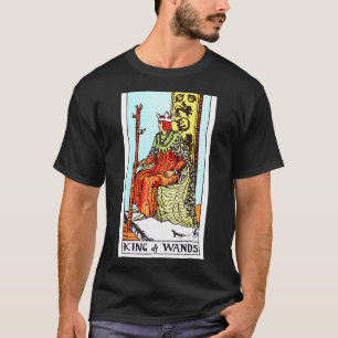 King of Wands Vintager Tarot Card Rider Waite Deck T-Shirt