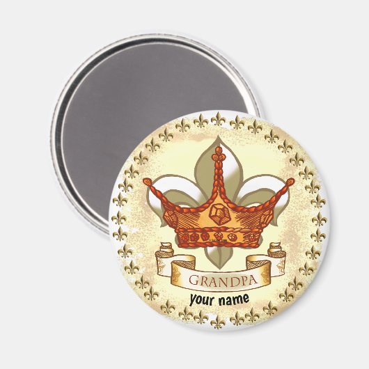 King Opa-Magnet Magnet (Vorderseite/Rückseite)