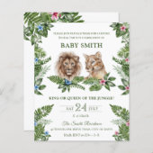 King or Queen Jungle Lions Baby Gender Reveal (Vorne/Hinten)