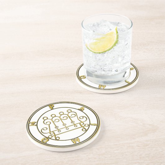 King Paimon Goetia Sandstone Altar Tile Getränkeuntersetzer (Seite)