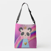 King Panda Crossbody Bags Tragetaschen Mit Langen Trägern (Rückseite)