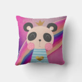 King Panda Throw Pillows Kissen (Rückseite)