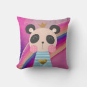 King Panda Throw Pillows Kissen (Vorderseite)