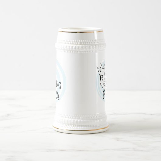 King Papa T - Shirt und Geschenke Bierglas (Mittel)