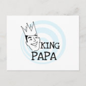 King Papa T - Shirt und Geschenke Postkarte (Vorderseite)