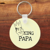 King Papa T - Shirt und Geschenke Schlüsselanhänger (Vorderseite)