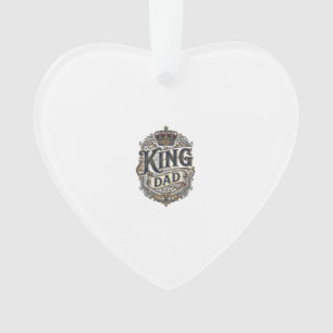 King Papa Vintage Gravur Vatertag Shirt_1 Ornament