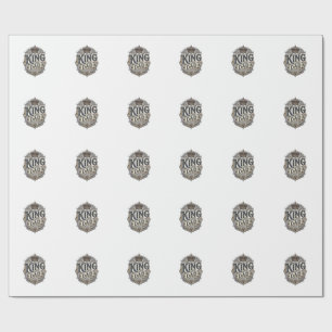 King Papa Vintage Gravur Vatertags-Shirt_1 Geschenkpapier