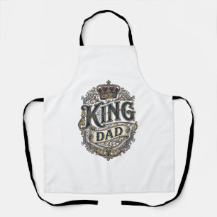 King Papa Vintage Gravur Vatertags-Shirt_1 Schürze