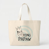 King Papaw T - Shirt und Geschenke Jumbo Stoffbeutel (Vorne)
