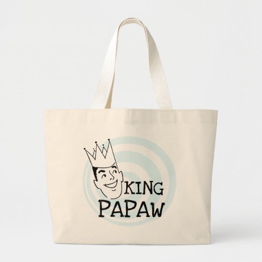 King Papaw T - Shirt und Geschenke Jumbo Stoffbeutel (Vorne)