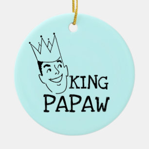 King Papaw T - Shirt und Geschenke Keramik Ornament