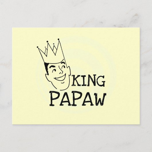 King Papaw T - Shirt und Geschenke Postkarte (Vorderseite)