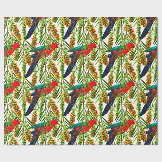King Parrot Wrapping Paper Geschenkpapier (Flach)