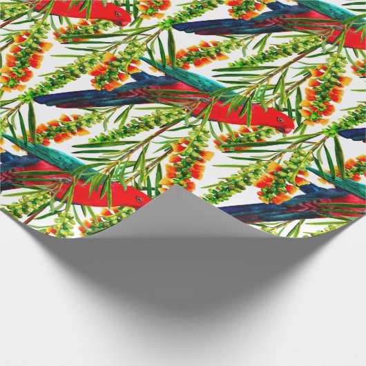 King Parrot Wrapping Paper Geschenkpapier (Ecke)