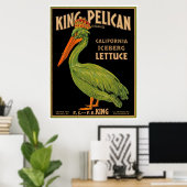 King Pelican Brand Lettuce Poster (Heimbüro)