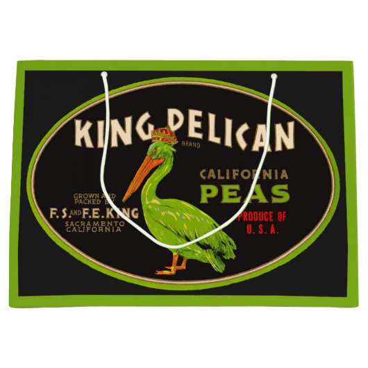 King Pelican California Große Geschenktüte (Vorderseite)
