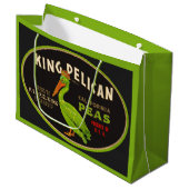 King Pelican California Große Geschenktüte (Vorderseite Schrägansicht)