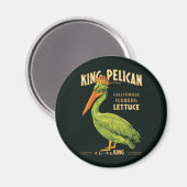 King Pelican Iceberg Lettuce Magnet (Vorderseite/Rückseite)