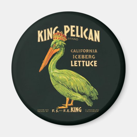 King Pelican Iceberg Lettuce Magnet (Vorne)