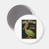 King Pelican Lettuce Magnet (Vorderseite/Rückseite)