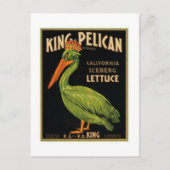 King Pelican Lettuce Postkarte (Vorderseite)