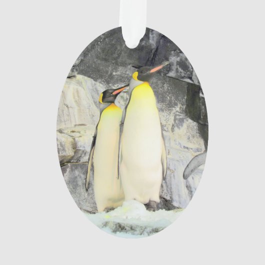 King Penguin - Acrylschmuck Ornament (Rückseite)