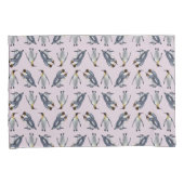 King Penguin Frenzy Pillowcases (Dusty Pink) Kissenbezug (Vorderseite-Rechts)