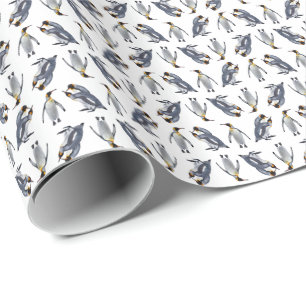 King Penguin Frenzy Wrapping Paper (Farbe auswähle Geschenkpapier