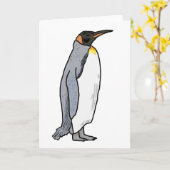 King Penguin Karte (Gelbe Blume)