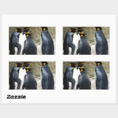 King Penguin Rechteckiger Aufkleber (Blatt)