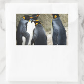 King Penguin Rechteckiger Aufkleber (Tasche)