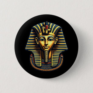 King Pharaoh Tutankhamun Pharaoh Antikes Ägypten Button