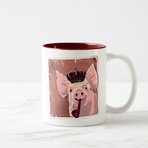 King Pig Zweifarbige Tasse