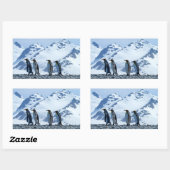 King Pinguine in Südgeorgien Rechteckiger Aufkleber (Blatt)