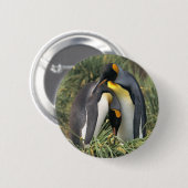 King Pinguine Lovers Button (Vorne & Hinten)