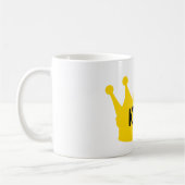 King - Plain Modern Gold White Color Graphic Kaffeetasse (Links)