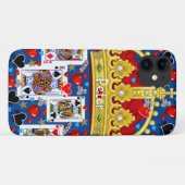 King Playing Card iPhone Case (Rückseite (Horizontal))