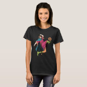 King Playing Football Fun T-Shirt (Vorne ganz)