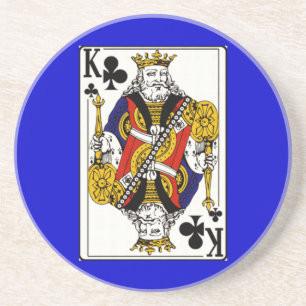 King Poker Spieler Achterbahn Sandstein Untersetzer