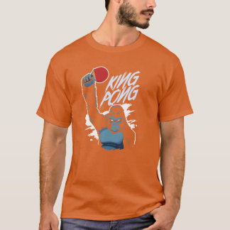 King Pong table tennis Gorilla kong gift sport vin T-Shirt