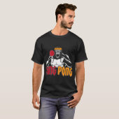 King Pong Tischtennis Ping Pong Gorilla Table Ten T-Shirt (Vorne ganz)