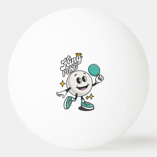 King Pong Tischtennisball (Vorderseite)