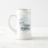King Poppa T - Shirt und Geschenke Bierglas (Links)